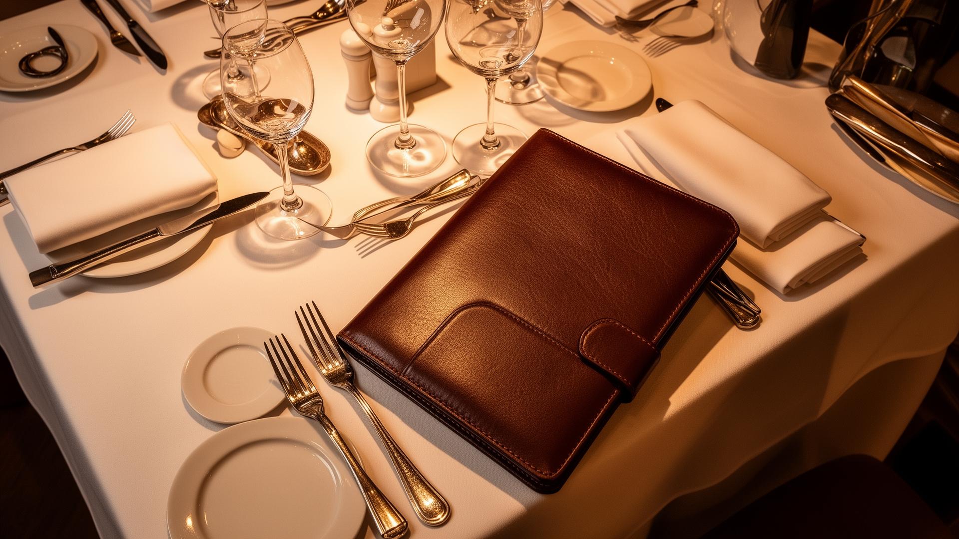 The presentation details that define the dining experience