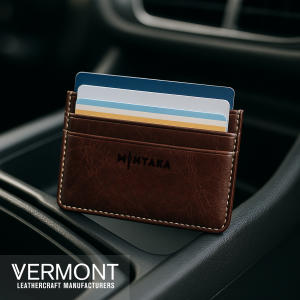 V2944 Star Leather Credit Card Holder