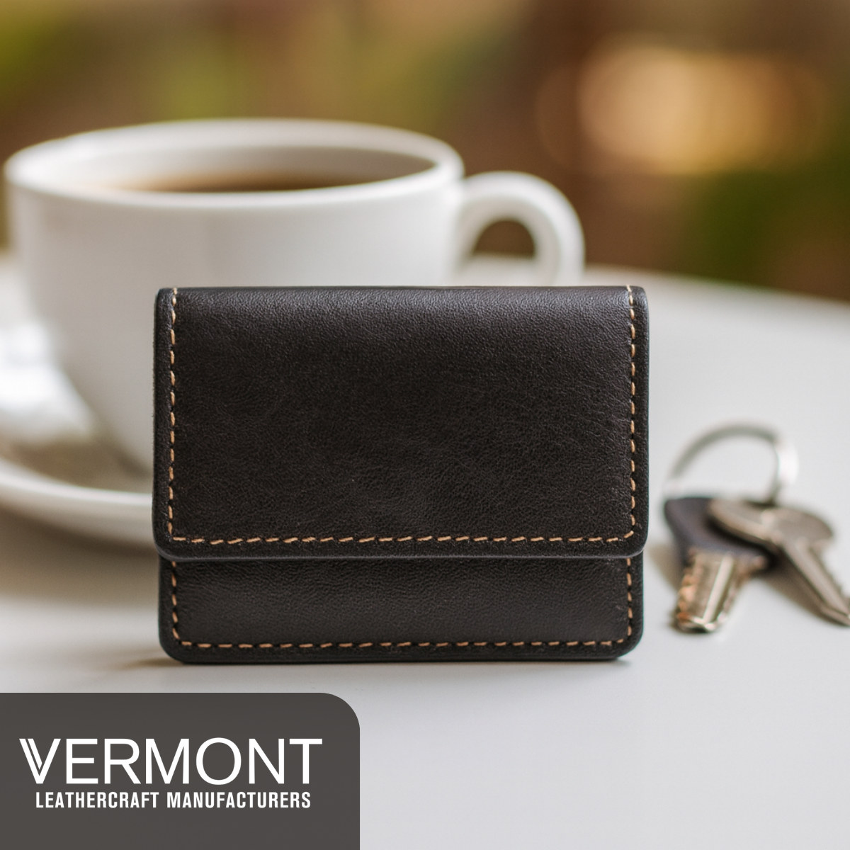 Leather Card Holder Wallet V2878 Mike