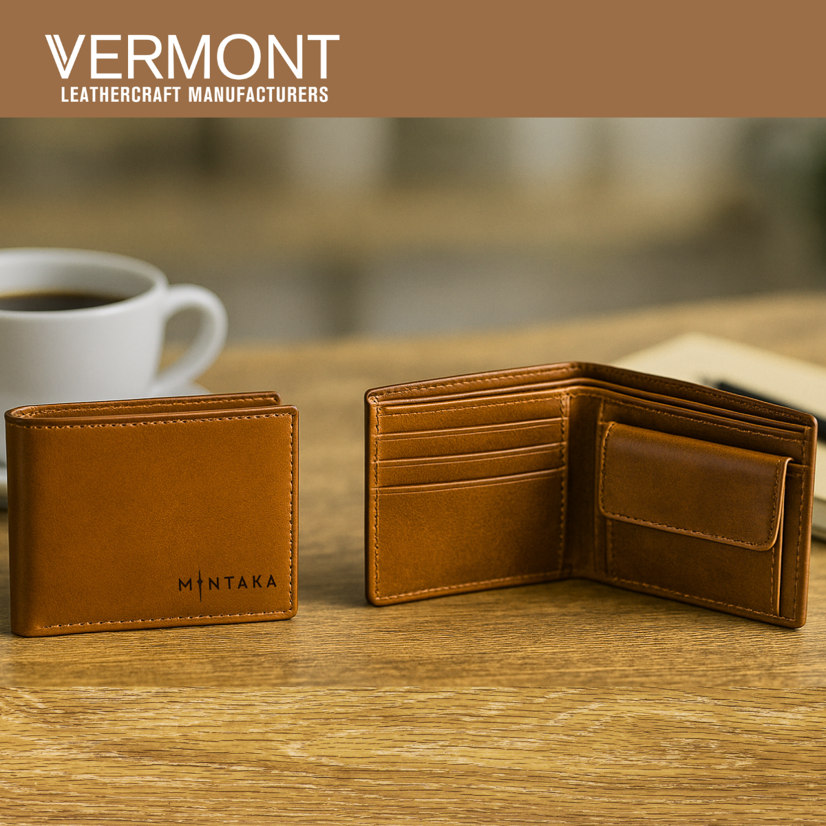 V950 Coin Pouch Leather Wallet