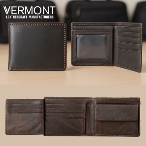 Leather Wallet with ID Flap V2986 Tim