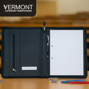 Leather A4 Zip Around Folder V3094